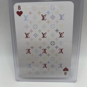 Louis Vuitton LV Takashi Murakami Monogram Playing Card 8 Of Hearts